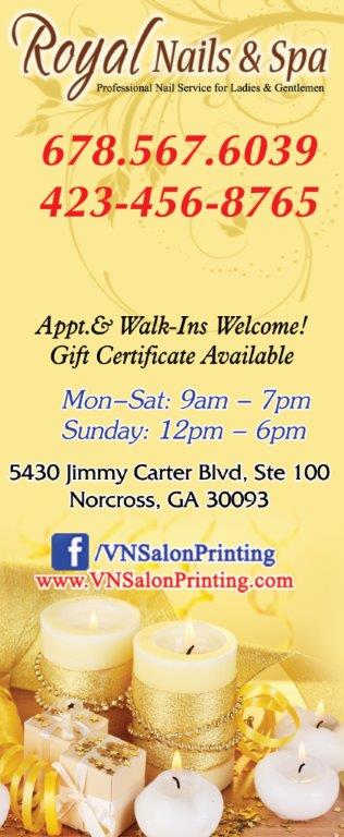 Price Card Template - VN Printing Inc - (678) 331-5551