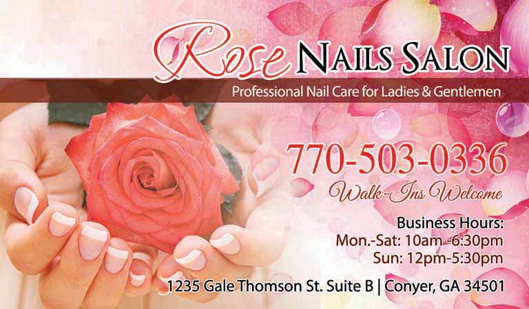 Nails Template Business Card - VN Printing Inc - Norcross, GA 30093