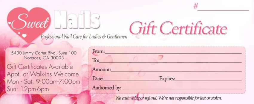 Gift Certificates 018 - VN Printing Inc - (678) 331-5551