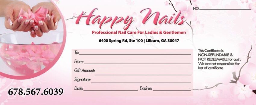 Gift Certificates 019 - VN Printing Inc - (678) 331-5551