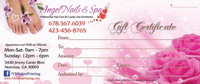 Gift Certificates 035 - VN Printing Inc - (678) 331-5551