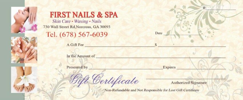 Gift Certificates 037 - VN Printing Inc - (678) 331-5551