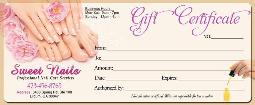 Gift Certificates 047 - VN Printing Inc - (678) 331-5551