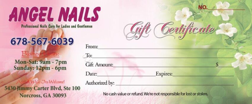 Gift Certificates 053 - VN Printing Inc - (678) 331-5551