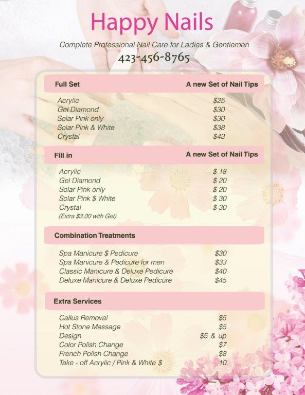 Laminate Menu - VN Printing Inc - (678) 331-5551